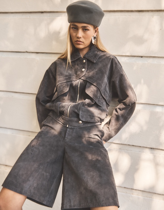ENA PELLY - Emma Utility Suede Jacket