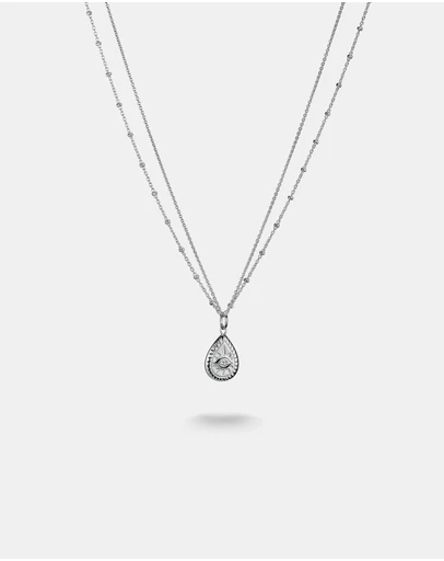 THOMAS SABO - THOMAS SABO Double Necklace with Zirconia Eye