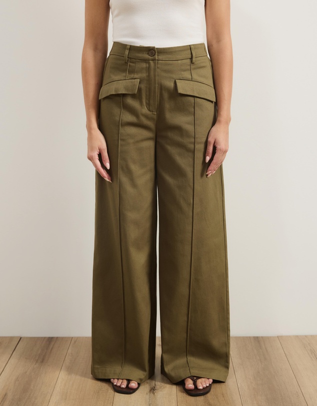 Atmos&Here - Laura Cotton Twill Pants