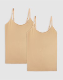 Ambra - 2 Pack Bondi Bare Singlet