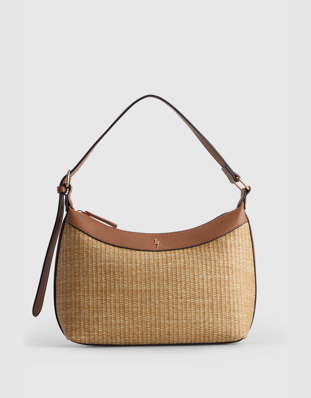 Laura Jones - Solene Straw Shoulder Bag
