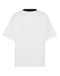 SSAINT - Reflective V Neck Tee White