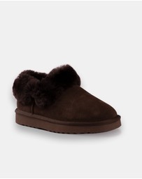 AusWooli Ugg Boots - Coogee Sheepskin Wool Ankle Slippers
