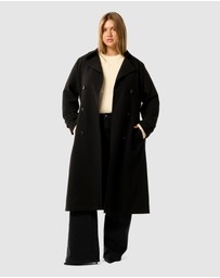 Forever New Curve - Leanne Curve Crepe Trench Coat