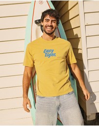 Skwosh - Easy Tiger Slang Tee in Mustard