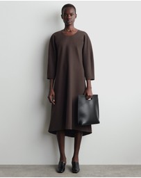 COS - Sculpted Long-Sleeve Midi Dress