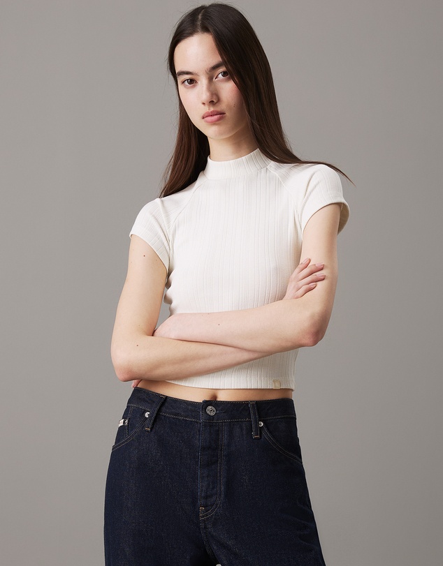 Calvin Klein Jeans - Slim Textured Rib T-Shirt