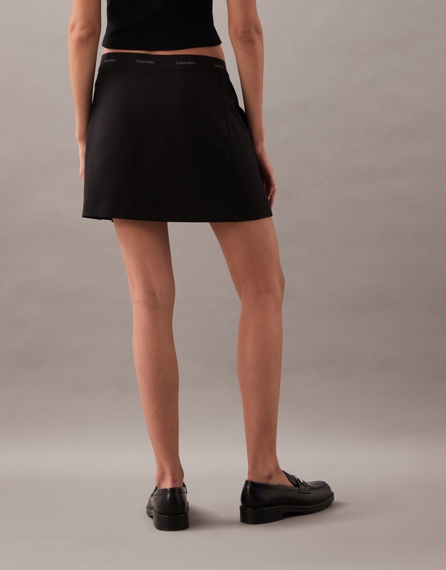 Calvin Klein - Ponte Logo Waistband Mini Skirt