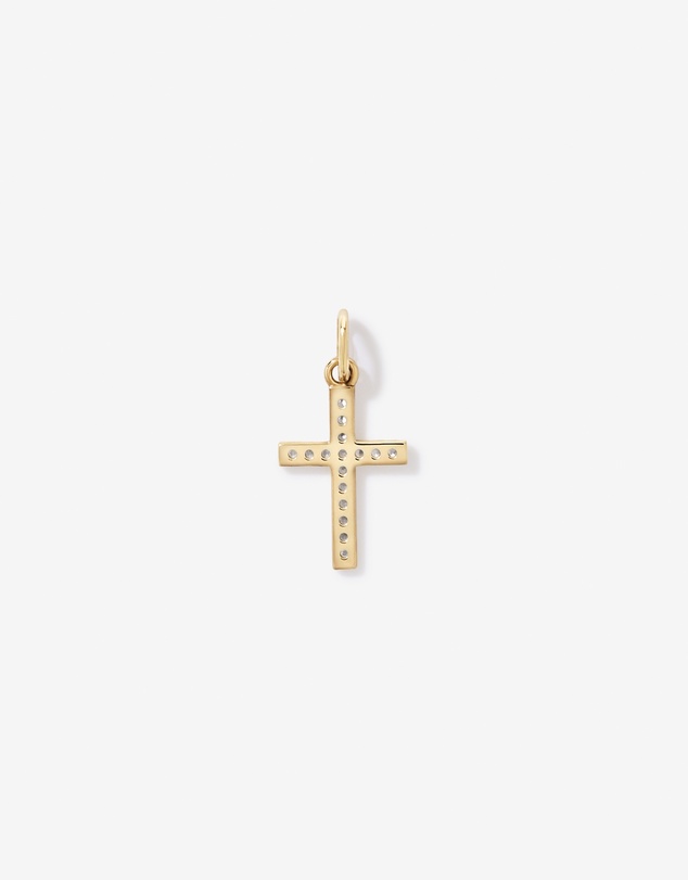 Michael Hill - Cross Pendant with Cubic Zirconia in 10kt Yellow Gold