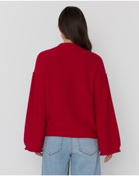 ALEXANDRA - Dante Cardigan Red