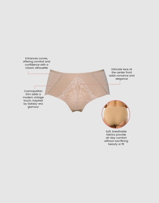 Parfait - Charlene High Waist Brief With Lace