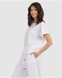 CAMIXA - Francy Linen Jersey T-Shirt Top