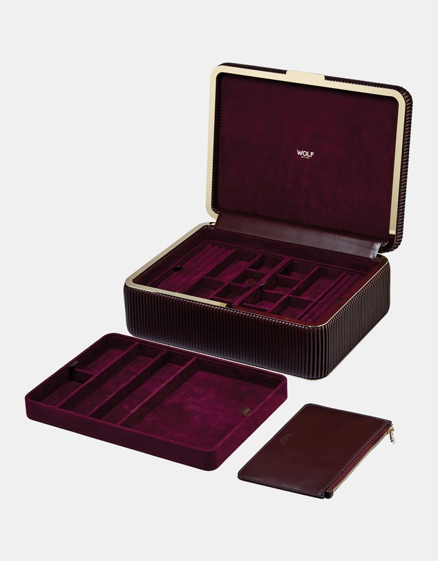 Wolf - Wolf Bella Large Jewellery Box Bordeaux