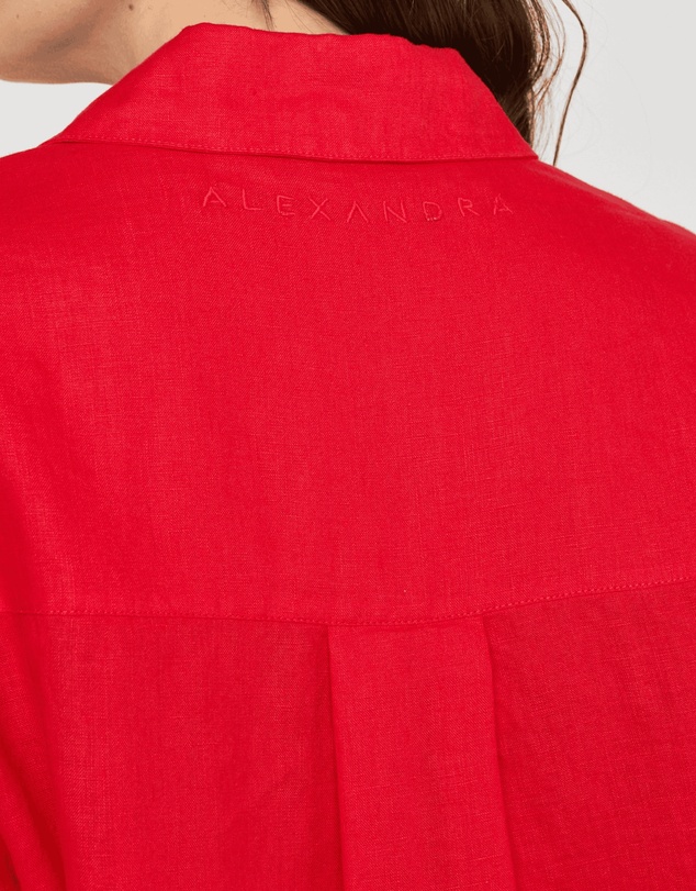 ALEXANDRA - Dune Shirt Red