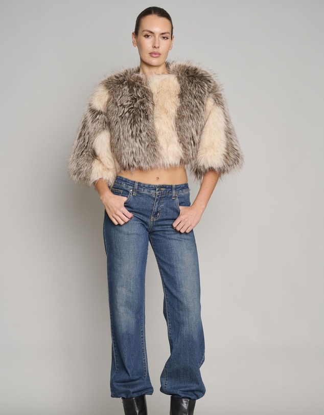 Love and Nostalgia - Little Fur Coat - Stripe