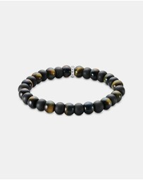 THOMAS SABO - THOMAS SABO Bracelet with obsidian and tiger's eye beads