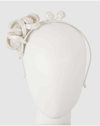 Max Alexander - Leather Flowers Headband