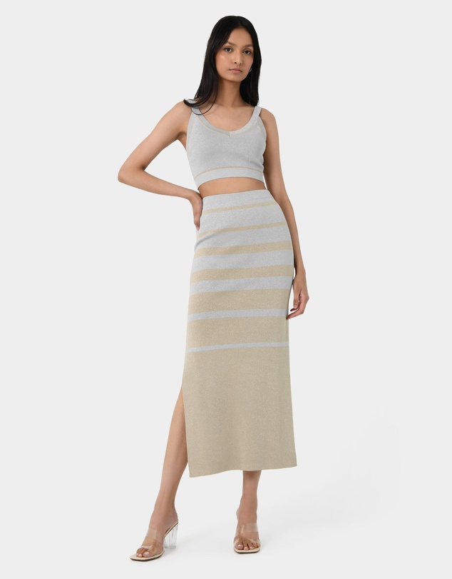 Forcast - Shay Lurex Knit Skirt