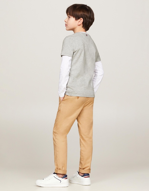 Tommy Hilfiger - Basic Crew Neck Short Sleeve Knit Tee - Teens