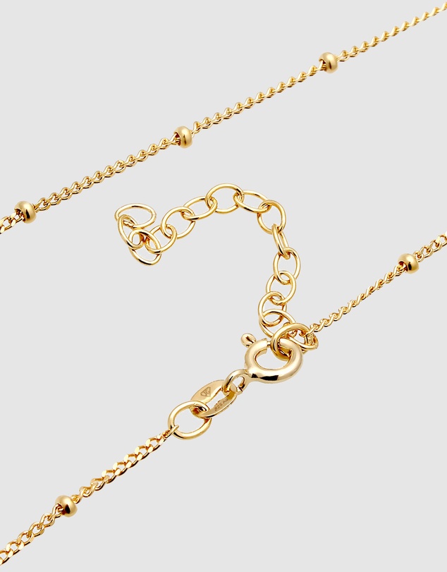 Elli Jewelry - Jewelry Accessories Waist Chain Neck Belly Ball Trend in 925 Sterling Silver Gold Plated