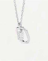 PDPAOLA - Mini Letter U Silver Necklace