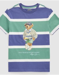 Polo Ralph Lauren - Polo Bear Striped Cotton Jersey Tee - ICONIC EXCLUSIVE - Teens