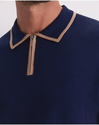 Sportscraft - Brookes 1/4 Zip Knit Polo
