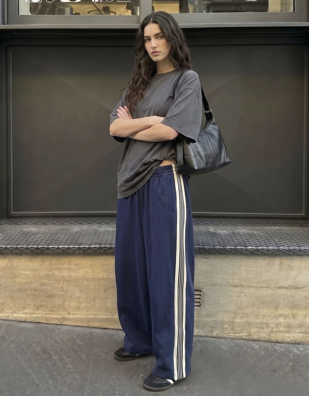 THE TALES - The Tales Harajuku Navy Track Pant