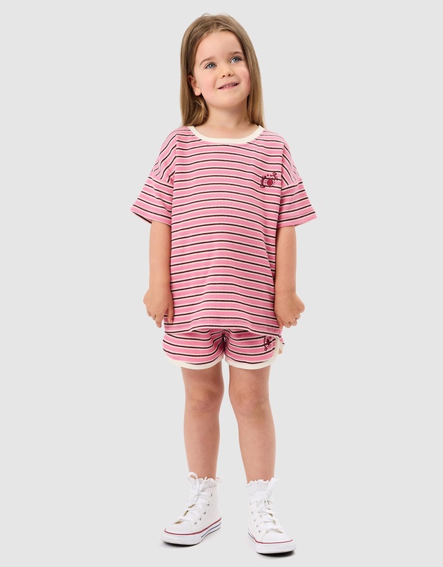 Goldie + Ace - Waffle Stripe T-Shirt - Babies-Kids