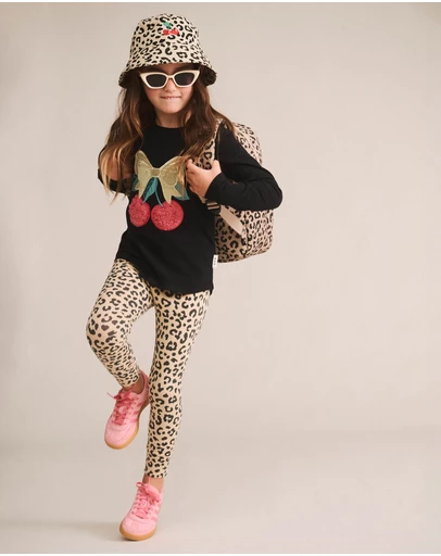 Huxbaby - Leopard Cherry Bucket Hat - Kids