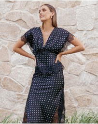 Petal & Pup - Ailbhe Top - Black Polka Dot