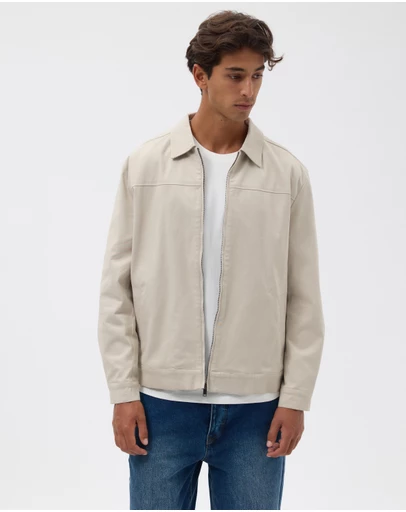 AERE - Recycled Cotton Twill Trucker Jacket