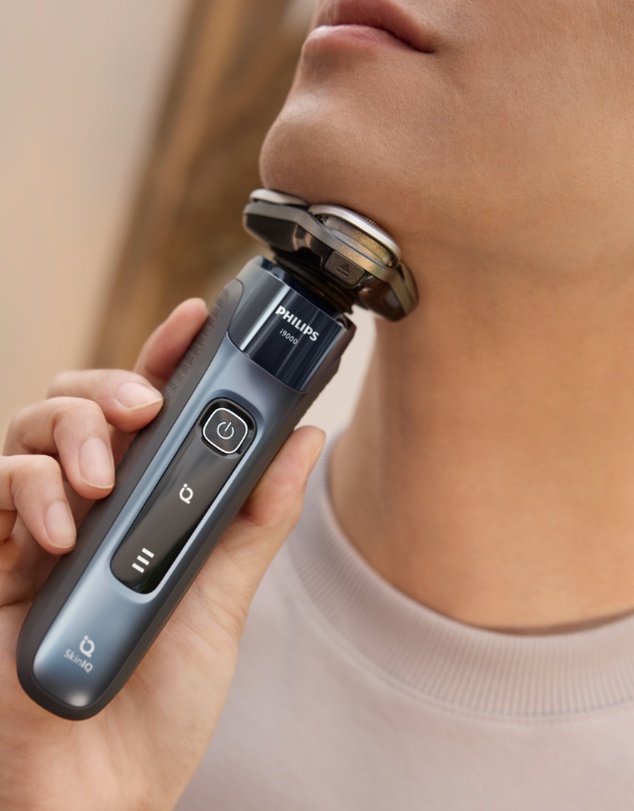 Philips - Philips Series i9000 Electric Shaver Clean Pod Incl - Taubenblau