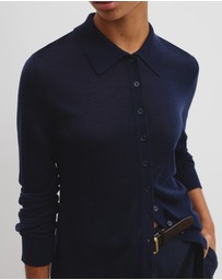 Country Road - Merino Long Sleeve Knit Shirt