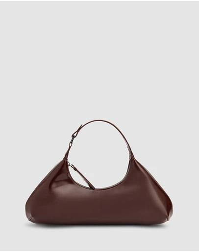 By Far - Amberette Semi Patent Leather Bag