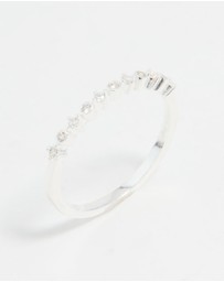 Lovisa - Sterling Silver Cubic Zirconia Circle Pave Ring