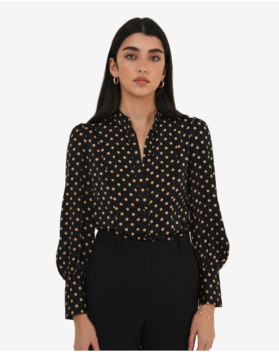 Black Polka Dot