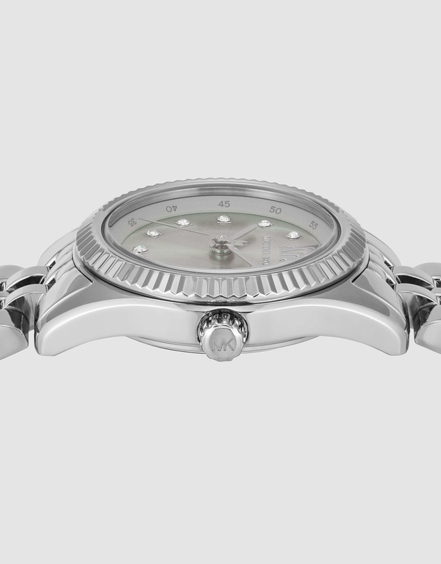 Michael Kors - Lexington Silver Tone Analogue Watch
