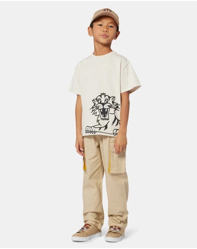 Kenzo Kids - Tiger Short Sleeve T-Shirt - Kids-Teens