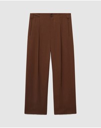 M.N.G - Straight-Fit Pleated Trousers