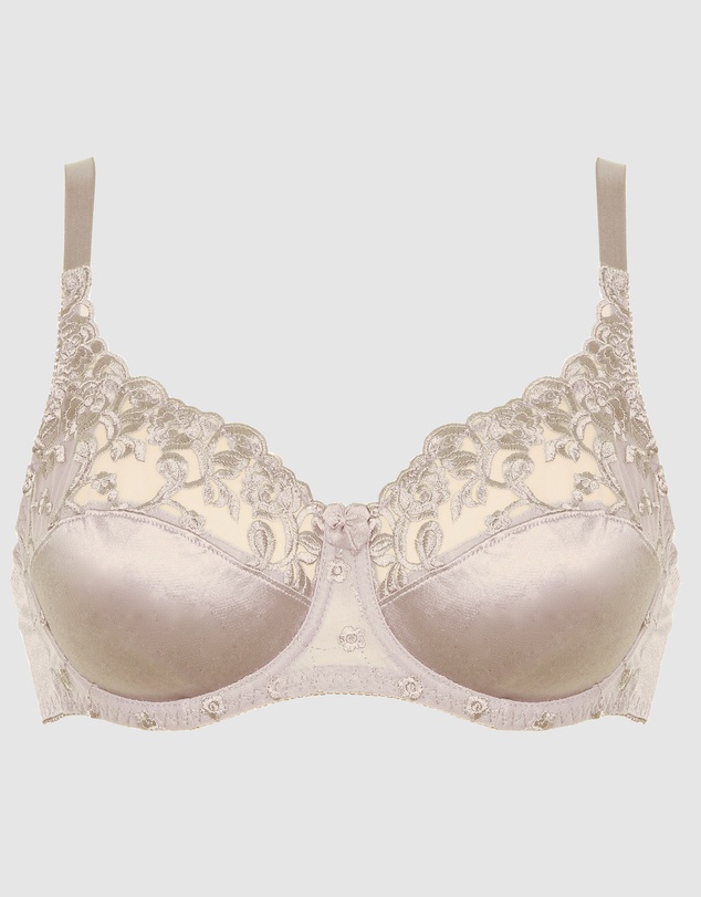 Naturana - Embroidered Underwired Balconette Bra