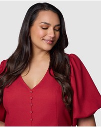 Pink Dusk by Curve Project - Ignition Midi Dress