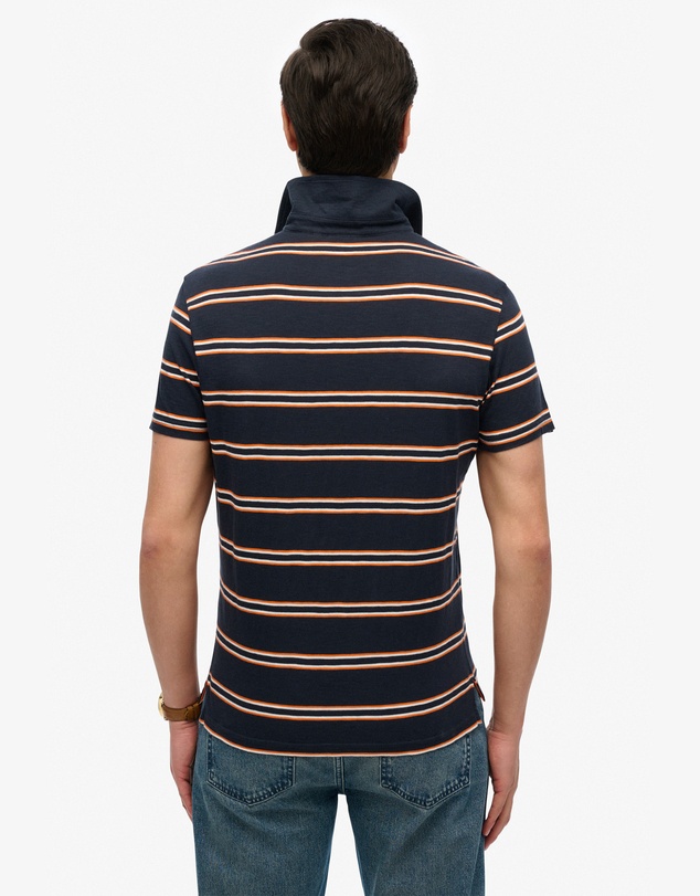 Superdry - Lightweight Stripe Jersey Polo Top