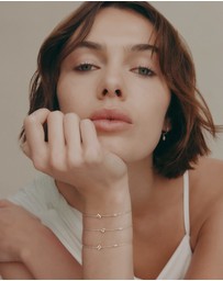 SAINT VALENTINE - Pearl Letter Bracelet - Silver