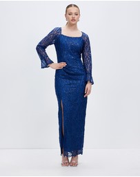 Pink Ruby - Amorata Split Hem Maxi Dress