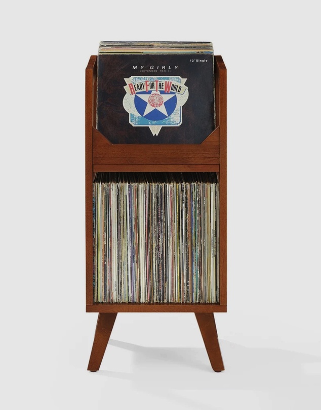 Crosley - Crosley Asheville Small Vinyl Storage Stand – Walnut