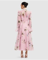 LEO LIN - Katrina Butterfly Sleeve Midi Dress