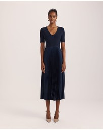 SABA - Vicky V Neck Mixed Media Dress