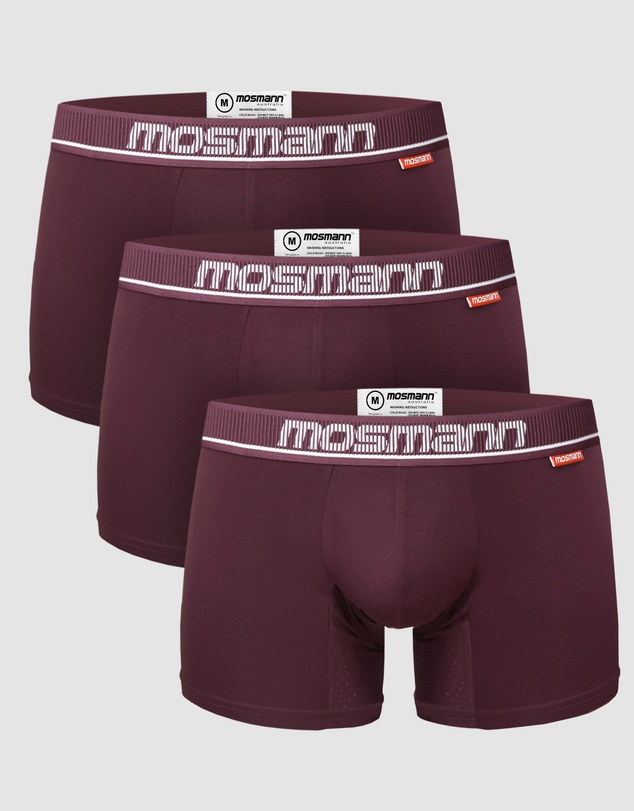Mosmann - 3-Pack Mens Bamboo Trunks - Apollo