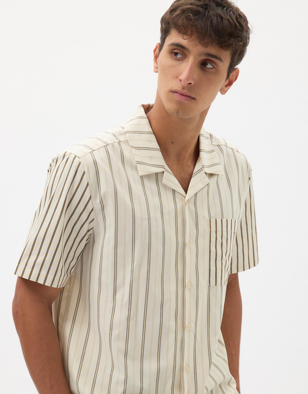 AERE - Two Stripe Cotton Shirt